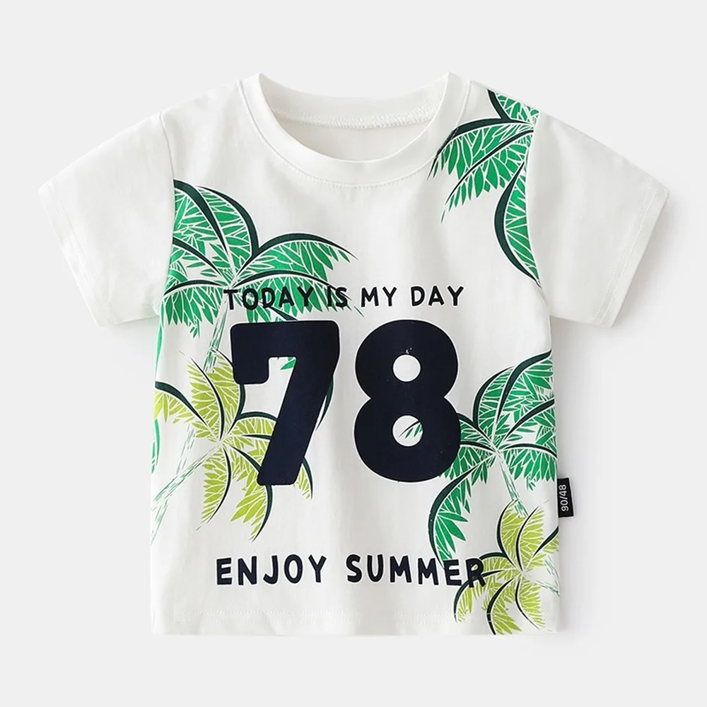 2021 Baby Clothes Girls Japan Cute Cartoon Number Children's T-Shirts for Boys Printed Beach Style Round Neck Short Sleeve Shirt
2021 Baby Clothes Girls Japan Cute Cartoon Number Children's T-Shirts for Boys Printed Beach Style Round Neck Short Sleeve Shirt