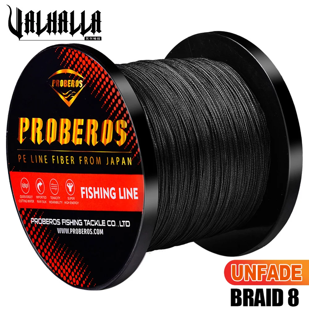 VALHALLA 8 Braid Fishing Line 300M 500M 1000M 2000M 8 Strands 0.28mm-1mm Yarn Line Fishline 40LB-300LB Unfade Braided Line
VALHALLA 8 Braid Fishing Line 300M 500M 1000M 2000M 8 Strands 0.28mm-1mm Yarn Line Fishline 40LB-300LB Unfade Braided Line