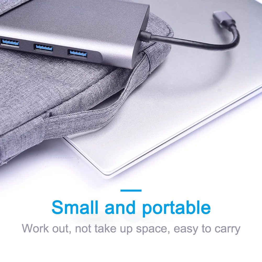 11 In 1 4K VGA Audio Card Reader Laptops Gigabit Ethernet USB C Hub Adapter Type-c PD RJ45 Aluminum Alloy Docking Station
11 In 1 4K VGA Audio Card Reader Laptops Gigabit Ethernet USB C Hub Adapter Type-c PD RJ45 Aluminum Alloy Docking Station