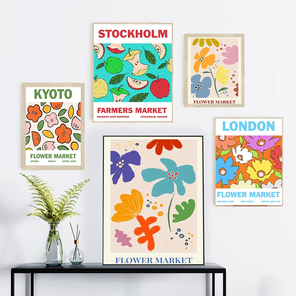 Stockholm Kyoto Flower Market Canvas Poster Wall Art Print Fruits Flowers Illustration Painting Pictures Modern Kitchen Decor
Stockholm Kyoto Flower Market Canvas Poster Wall Art Print Fruits Flowers Illustration Painting Pictures Modern Kitchen Decor