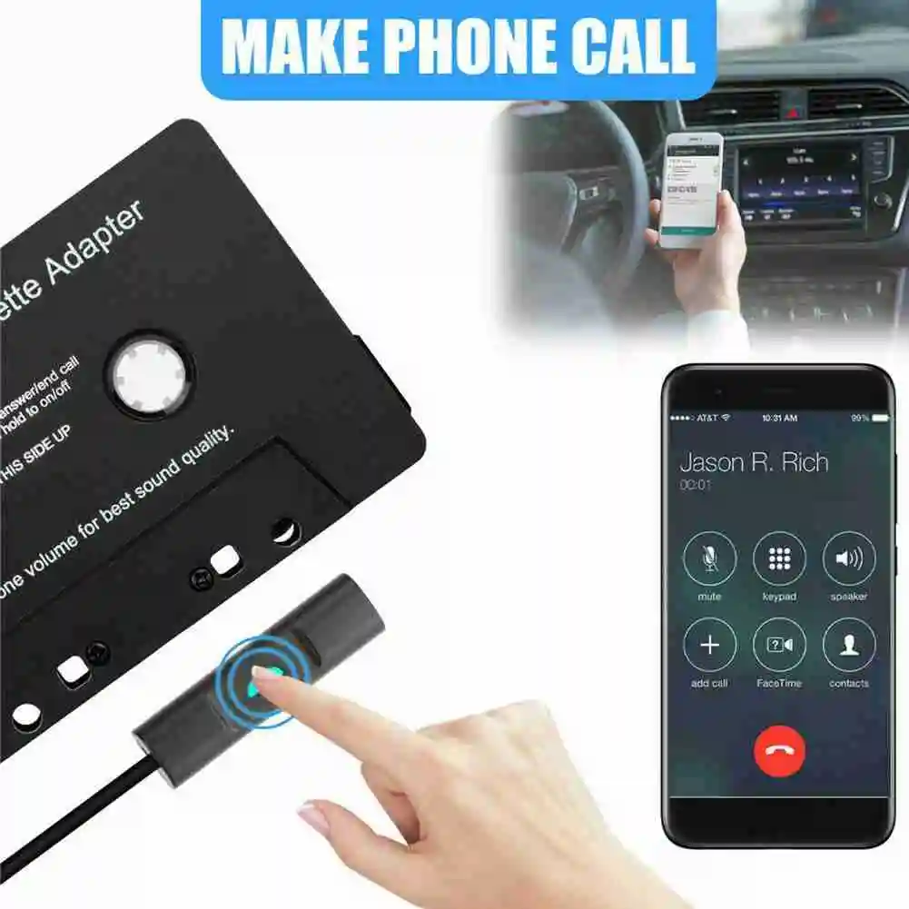 Car Tape Cassette Audio Aux Adapter Smartphone Cassette Adapter Bluetooth 5.0 Converter Aux Stereo Music Car Cassette Player
Car Tape Cassette Audio Aux Adapter Smartphone Cassette Adapter Bluetooth 5.0 Converter Aux Stereo Music Car Cassette Player