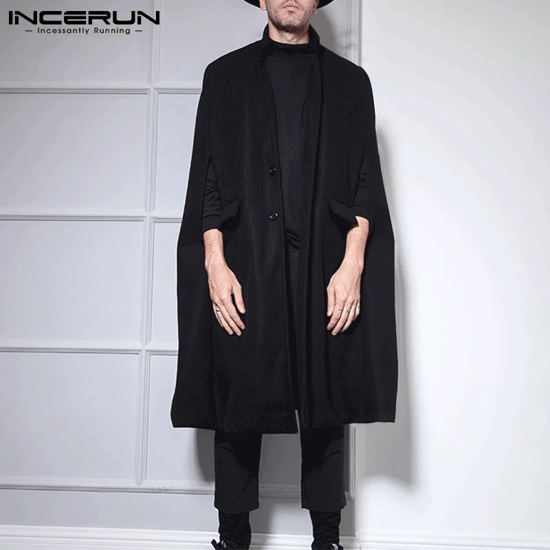 Fashion Men Trench Lapel Streetwear Button Loose Leisure Cloak Coats 2021 Solid Color Pockets Casual Men Ponchos S-5XL INCERUN 7
Fashion Men Trench Lapel Streetwear Button Loose Leisure Cloak Coats 2021 Solid Color Pockets Casual Men Ponchos S-5XL INCERUN 7