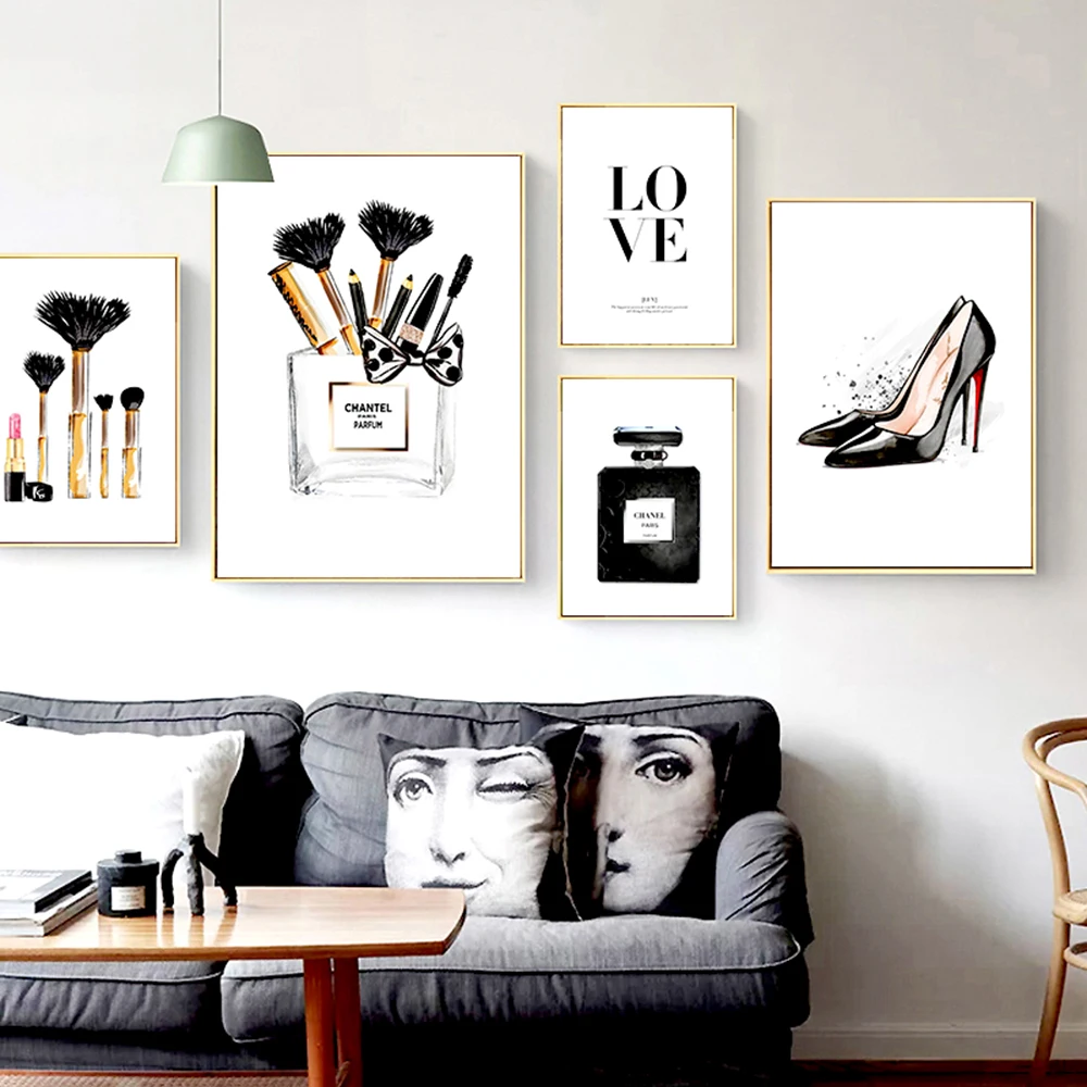 Perfume Bottle Wall Poster Fashion Books Prints Makeup Canvas Painting Female Art Print Fashion Wall Pictures Living Room Decor
Perfume Bottle Wall Poster Fashion Books Prints Makeup Canvas Painting Female Art Print Fashion Wall Pictures Living Room Decor