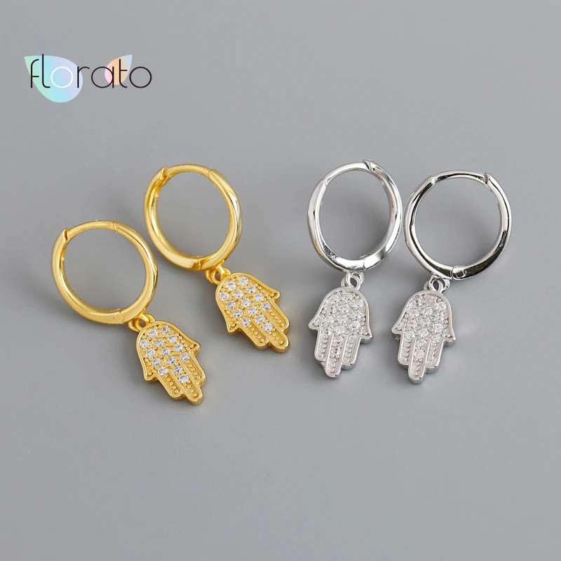 925 Sterling Silver Ear Buckle Buddha Hand Hoop Earrings Exquisite Crystal Pendant Huggie Earrings For Women Jewelry Gift
925 Sterling Silver Ear Buckle Buddha Hand Hoop Earrings Exquisite Crystal Pendant Huggie Earrings For Women Jewelry Gift