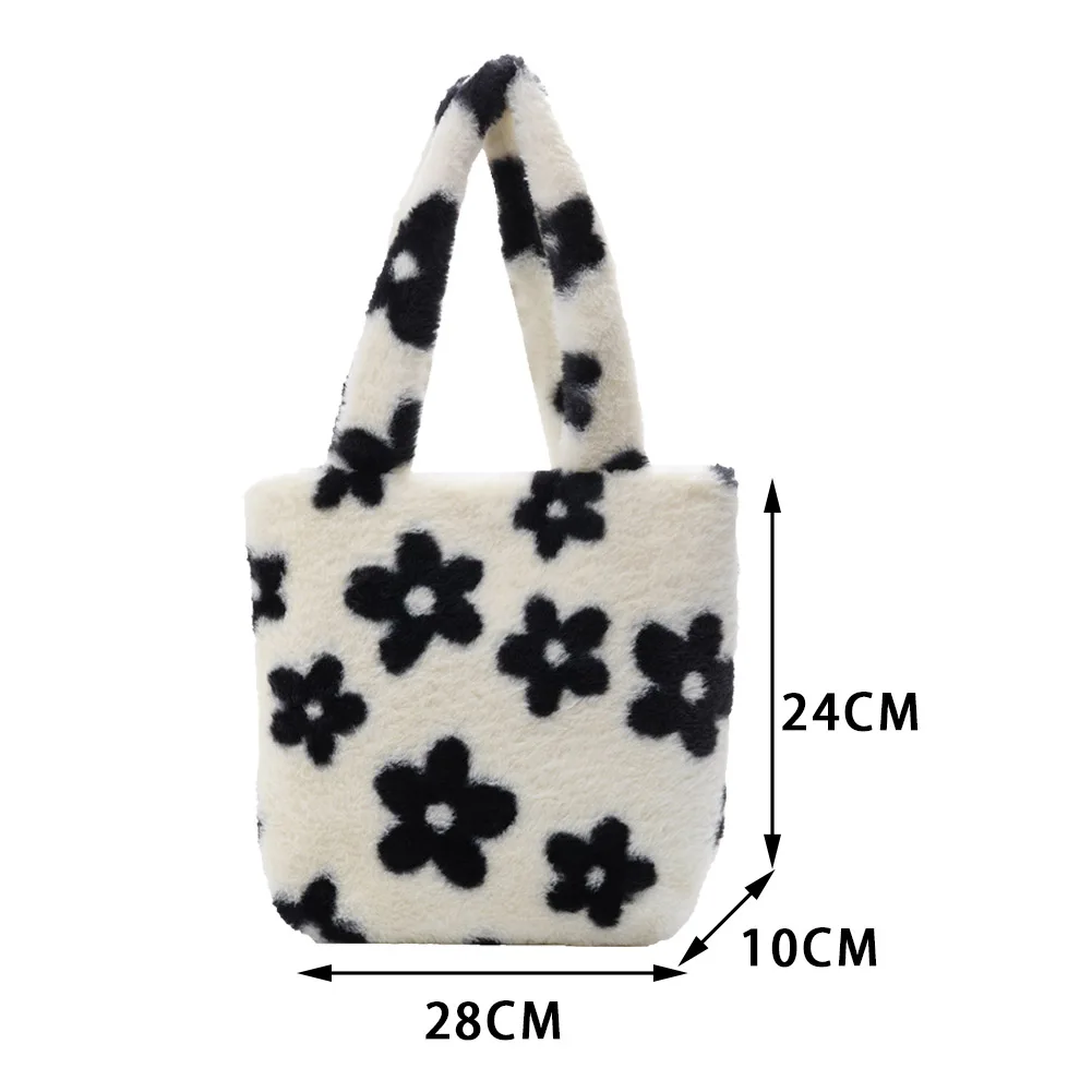 Casual Flower Printed Shoulder Underarm Bag Autumn Women Plush Soft Fluffy Handbag Street Travel Top-handle Clutch Purse
Casual Flower Printed Shoulder Underarm Bag Autumn Women Plush Soft Fluffy Handbag Street Travel Top-handle Clutch Purse