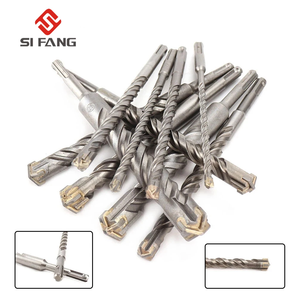 

350mm Hammer Drill Bits 10-25mm Cross Type Carbide Tipped Bit SDS Plus for Masonry Concrete Rock Stone 1Pc