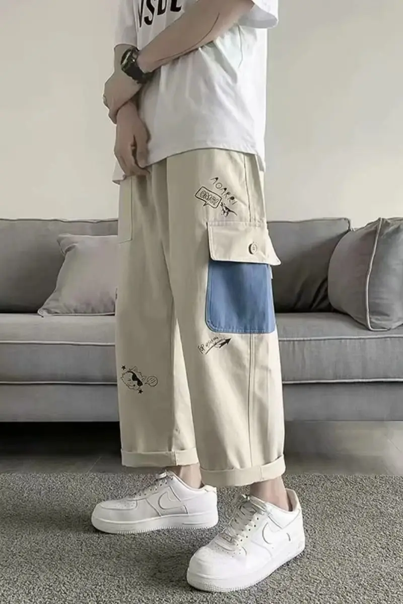 2020 Spring And Summer New Youth Popular College Style Couple Loose Graffiti Printed Overalls Fashion Casual Straight Pants 
2020 Spring And Summer New Youth Popular College Style Couple Loose Graffiti Printed Overalls Fashion Casual Straight Pants