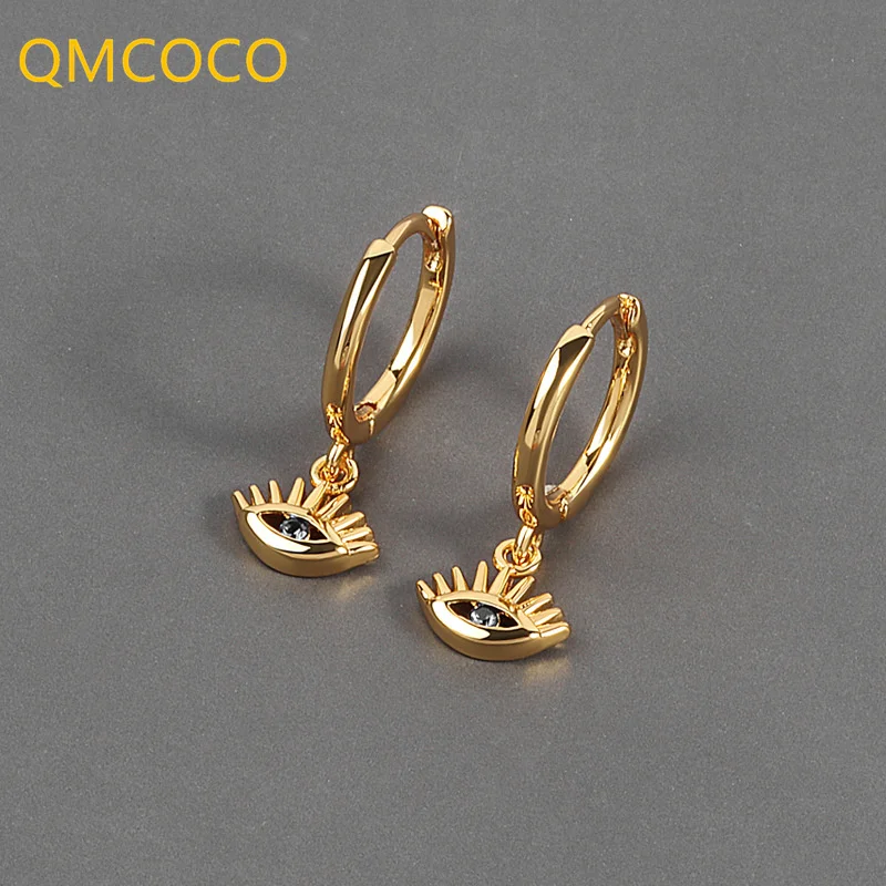Женские серьги QMCOCO серебряного цвета Новые Модные Элегантные праздничные