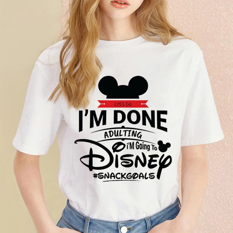 Disney Mickey Mouse And Donald Duck Printing Clothing Short Sleeve Casual Cartoon Fashion Clothes Tee Tshirt Female Round Neck
Disney Mickey Mouse And Donald Duck Printing Clothing Short Sleeve Casual Cartoon Fashion Clothes Tee Tshirt Female Round Neck