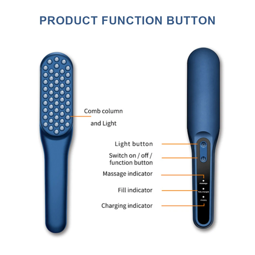 Electric Hair Comb Phototherapy Scalp Massager Comb Anti Hair Loss Head Care Hair Brush Comb Hair Styling Tools Acessories
Electric Hair Comb Phototherapy Scalp Massager Comb Anti Hair Loss Head Care Hair Brush Comb Hair Styling Tools Acessories
