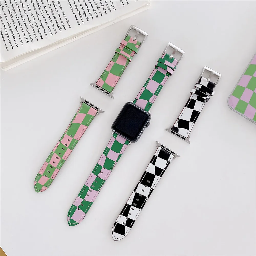 Leather Replacement Strap For Apple Watch Bands 7 6 5 4 3 Watchbands Luxury iWatch 45mm 44/42mm 41mm 40/38mm Watches Accessories
Leather Replacement Strap For Apple Watch Bands 7 6 5 4 3 Watchbands Luxury iWatch 45mm 44/42mm 41mm 40/38mm Watches Accessories