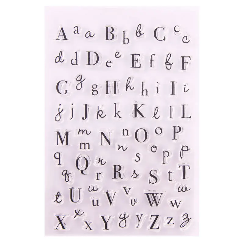 Uppercase Lowercase Letters Transparent Silicone Clear Stamp For Scrapbooking DIY Craft Decoration Soft Stamp Kids Stationery
Uppercase Lowercase Letters Transparent Silicone Clear Stamp For Scrapbooking DIY Craft Decoration Soft Stamp Kids Stationery