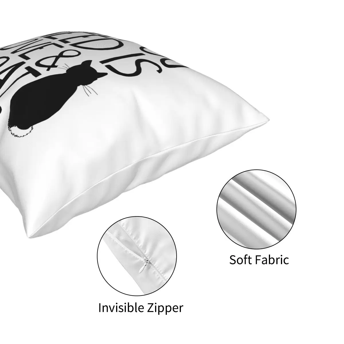 All You Need Is Love And A Cat Square Pillowcase Creative Zip Decor Home Cushion Cover 18"
All You Need Is Love And A Cat Square Pillowcase Creative Zip Decor Home Cushion Cover 18"