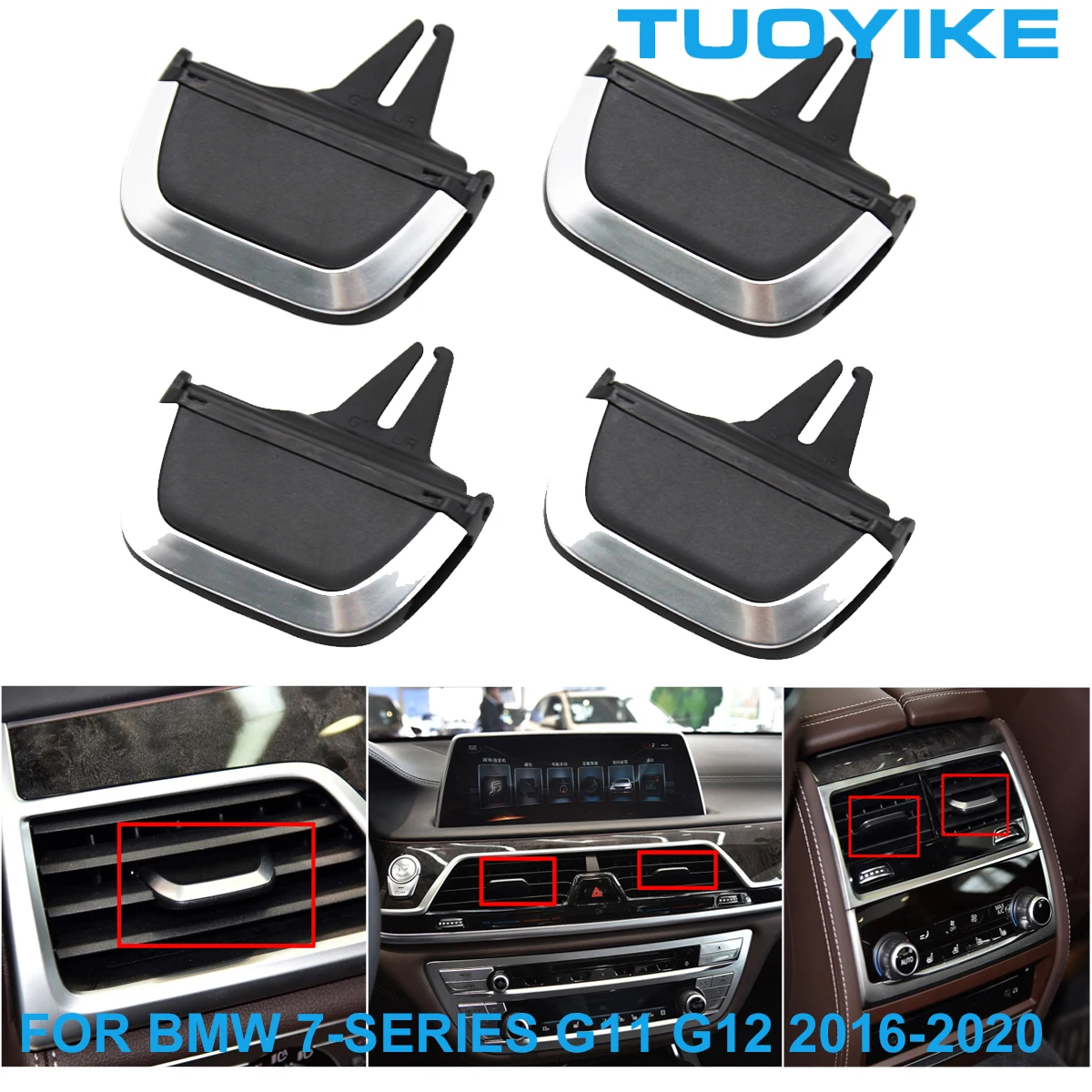 Car Front Rear Air Conditioning AC Vent Grille Slider Repair Replace For BMW 7 Series G11 G12 730Li 740Li 750Li M760Li 2016-2020
Car Front Rear Air Conditioning AC Vent Grille Slider Repair Replace For BMW 7 Series G11 G12 730Li 740Li 750Li M760Li 2016-2020