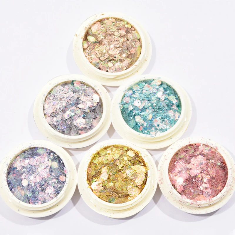 6 коробок/набор, блестки для маникюра
6 коробок/набор, блестки для маникюра