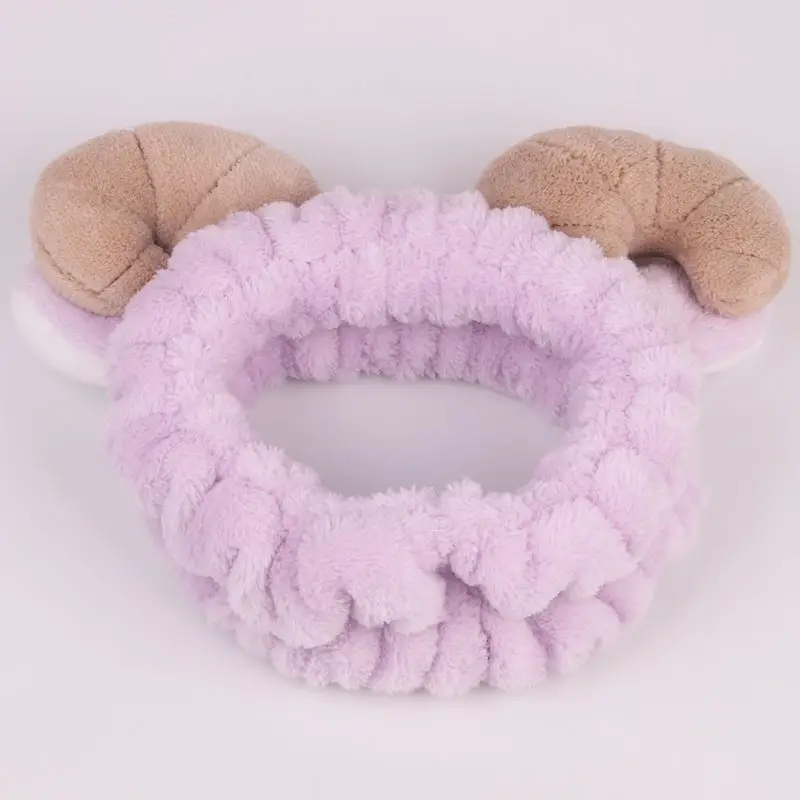 Cute Women Stretch Hair Band Wash Makeup Mask Headband Children's Coral Fleece Sheep Horn Headdress Cartoon Hair Accessories
Cute Women Stretch Hair Band Wash Makeup Mask Headband Children's Coral Fleece Sheep Horn Headdress Cartoon Hair Accessories