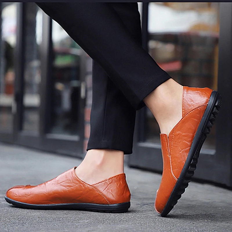 Leather Men Casual Shoes Brand New Mens Loafers Moccasins Breathable Slip on Male Driving Shoes chaussure homme Big Size 37-47
Leather Men Casual Shoes Brand New Mens Loafers Moccasins Breathable Slip on Male Driving Shoes chaussure homme Big Size 37-47