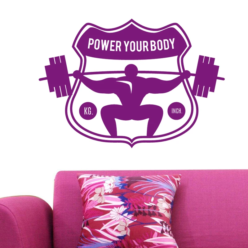 Fitness Decal Gym Barbell Sticker Body-building Posters Vinyl Wall Decals Mural Fitness Crossfit Decal Muscle Gym Sticker
Fitness Decal Gym Barbell Sticker Body-building Posters Vinyl Wall Decals Mural Fitness Crossfit Decal Muscle Gym Sticker