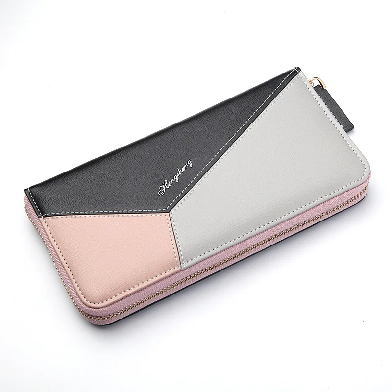 

NO.ONEPAUL New Ladies wallet long European and American fashion zipper bag multifunctional clutch bag wild stitching wallet tide