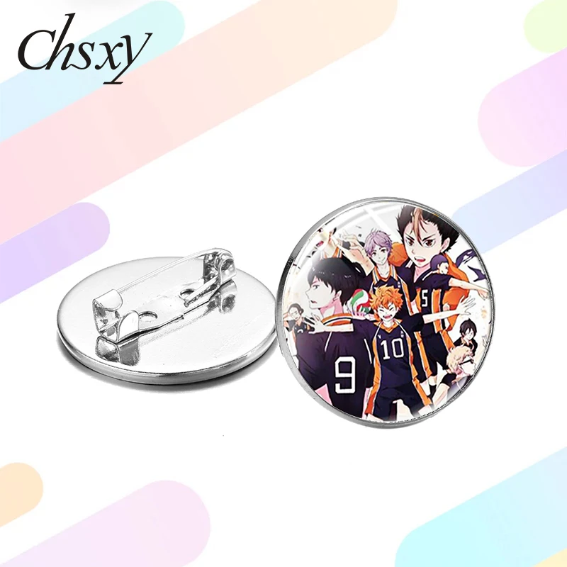 CHSXY High School Volleyball Boy Brooch Pin Anime Haikyuu!! Cartoon Print Glass Round Time Gem Lapel Pins Button Hat Bag Badges
CHSXY High School Volleyball Boy Brooch Pin Anime Haikyuu!! Cartoon Print Glass Round Time Gem Lapel Pins Button Hat Bag Badges