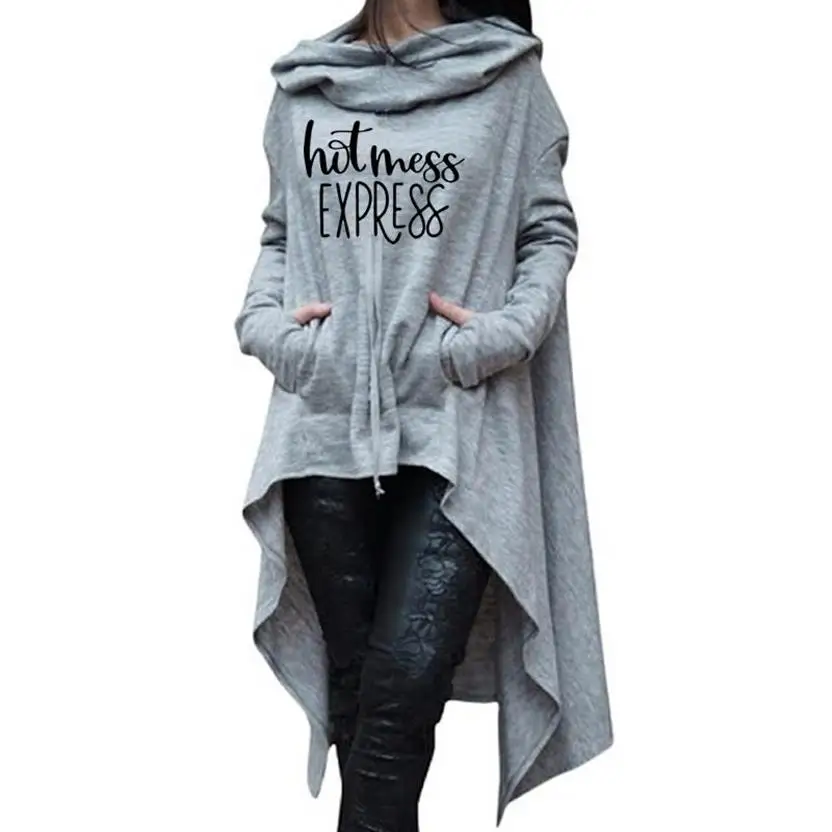 Hotmess Express Letters Print Long Irregular Hoodies For Women Sweatshirt Femmes Kawaii Hoodies Women Pattern Cute Corduroy
Hotmess Express Letters Print Long Irregular Hoodies For Women Sweatshirt Femmes Kawaii Hoodies Women Pattern Cute Corduroy