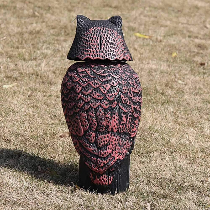 1Pcs Realistic Bird Scarer Rotating Head Sound Owl Prowler Decoy Protection Repellent Pest Control Scarecrow Garden Yard Move 
1Pcs Realistic Bird Scarer Rotating Head Sound Owl Prowler Decoy Protection Repellent Pest Control Scarecrow Garden Yard Move