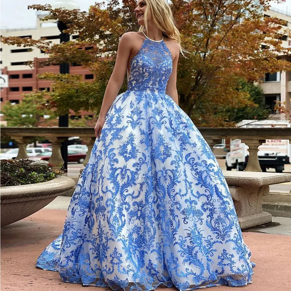Halter A-line Net/Tulle Floor length Sweep/Brush Applique Sleeveless Evening Dresses Zipper Fashion high quality
Halter A-line Net/Tulle Floor length Sweep/Brush Applique Sleeveless Evening Dresses Zipper Fashion high quality
