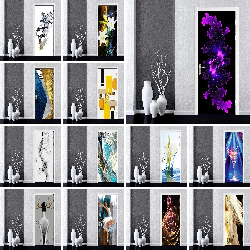 3D Wallpaper Self-adhesive Door Sticker DIY Poster Abstract Art Mural Painting Home Design Door Decoration Decal Stickers Porte
3D Wallpaper Self-adhesive Door Sticker DIY Poster Abstract Art Mural Painting Home Design Door Decoration Decal Stickers Porte