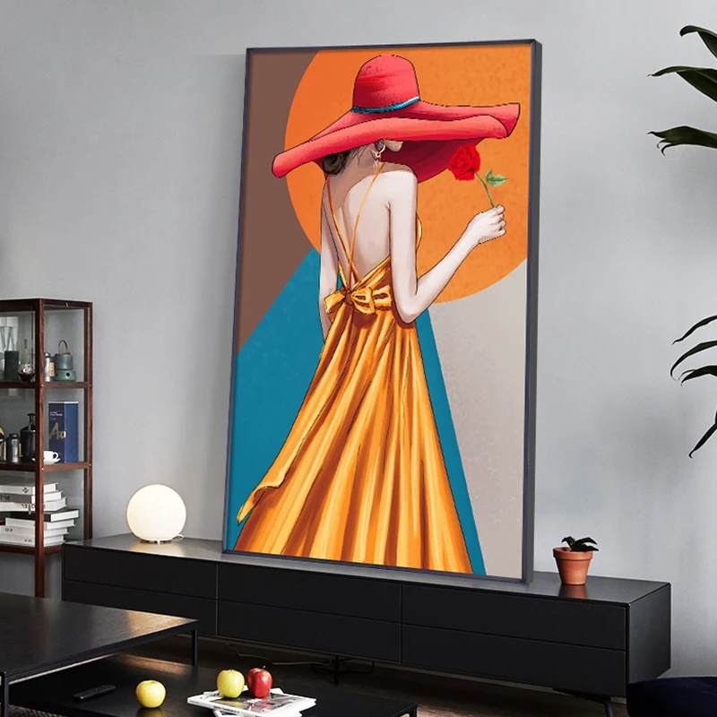 Fashion Woman Canvas Painting Sexy Abstract Wall Art Poster Print Nordic Modern Wall Pictures for Living Room Home Decor
Fashion Woman Canvas Painting Sexy Abstract Wall Art Poster Print Nordic Modern Wall Pictures for Living Room Home Decor