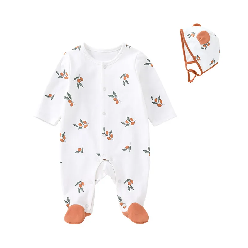 Pureborn Newborn Unisex Baby Footies Baby Footed Jumpsuit Romper with Hat Printed Baby Boy Girl Cotton Baby Pajamas
Pureborn Newborn Unisex Baby Footies Baby Footed Jumpsuit Romper with Hat Printed Baby Boy Girl Cotton Baby Pajamas