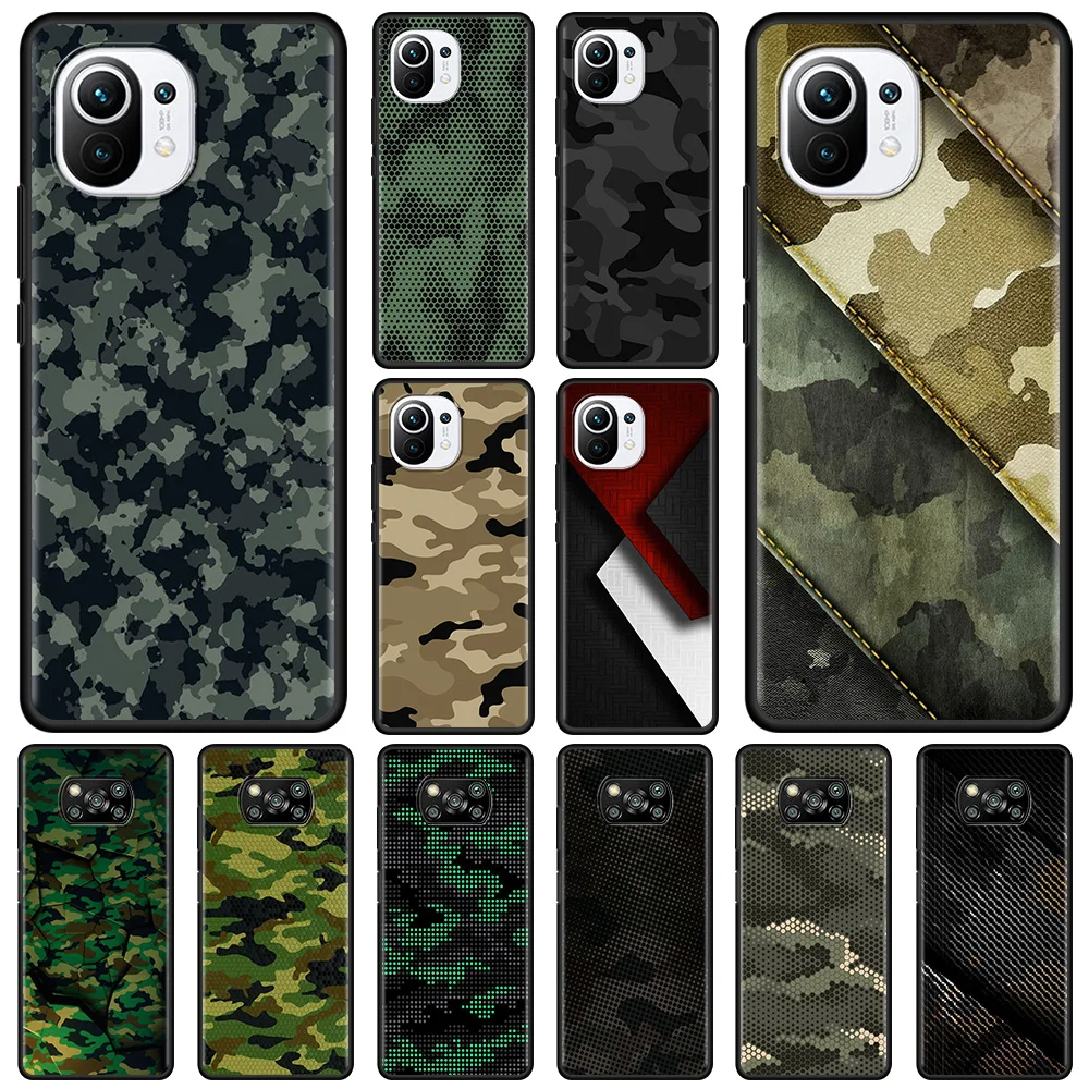Phone Case For Xiaomi 11 11X 10T 9T 10 8 Lite Ultra Pro for mi 11i 10S 9 SE Black Capa Camouflage Pattern Camo Military Army
Phone Case For Xiaomi 11 11X 10T 9T 10 8 Lite Ultra Pro for mi 11i 10S 9 SE Black Capa Camouflage Pattern Camo Military Army