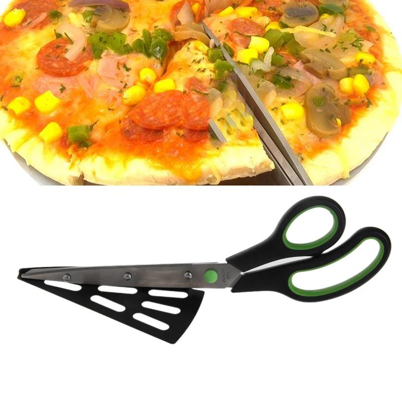 2 in 1 Scissors Pizza Slicer Cutter Server Tray Tool Cook Gadget Stainless Steel J78C
2 in 1 Scissors Pizza Slicer Cutter Server Tray Tool Cook Gadget Stainless Steel J78C
