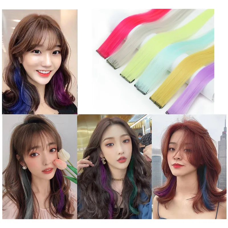 1 Pc Long Straight Rainbow Colored Hair Extensions Clip In Fake Hair Pieces for Women Braiding Headdress Heat Resistant 50cm
1 Pc Long Straight Rainbow Colored Hair Extensions Clip In Fake Hair Pieces for Women Braiding Headdress Heat Resistant 50cm