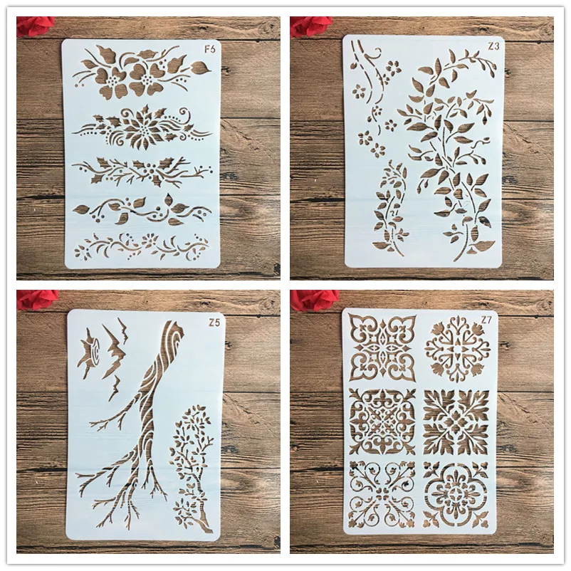 

26*18cm Flowers Stencils DIY Craft Layering Stencils For Walls Painting Scrapbooking Stamping Stamp Album Decorative