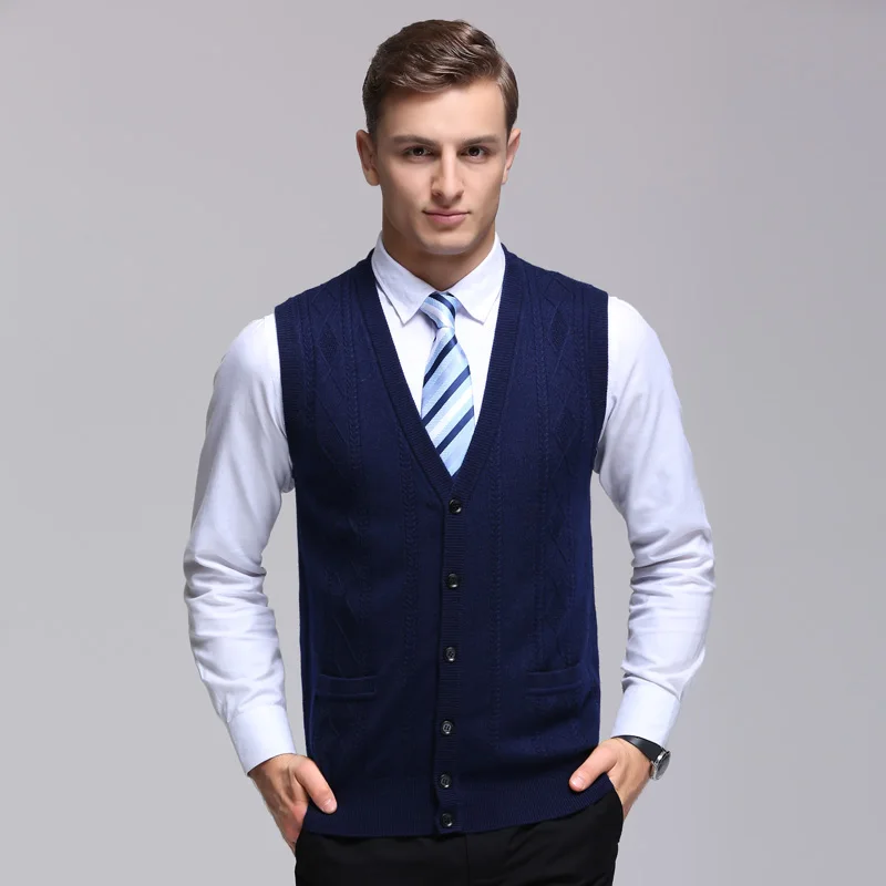2020 New Fashion Brand Sweater Men Cardigan Sleeveless Slim Fit Jumpers Knitwear Vest Winter Korean Style Casual Men Clothes
2020 New Fashion Brand Sweater Men Cardigan Sleeveless Slim Fit Jumpers Knitwear Vest Winter Korean Style Casual Men Clothes