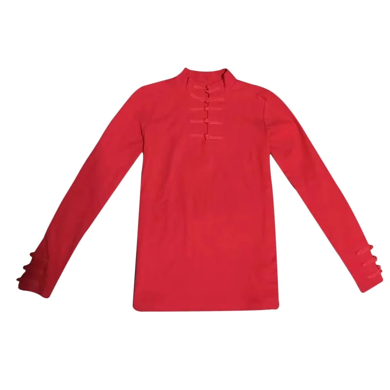 Ladies Chinese Tops 2021 New Black Tang Suit Pullovers Tops Plate Buttons Slim Long Sleeve Chinese Style Clothing Women
Ladies Chinese Tops 2021 New Black Tang Suit Pullovers Tops Plate Buttons Slim Long Sleeve Chinese Style Clothing Women