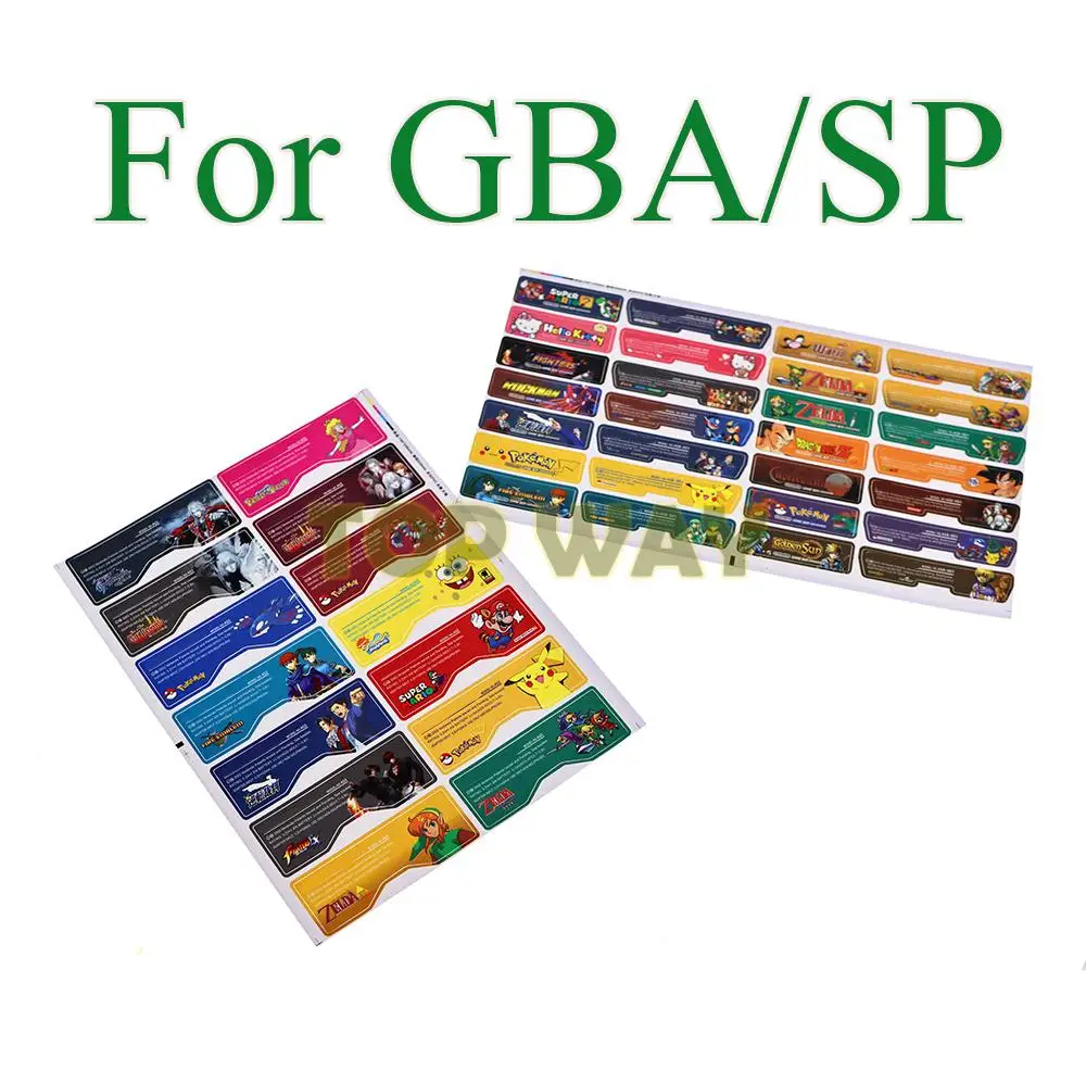1set FOR GBA SP GBASP Custom Design for Nintendo Gameboy Advance Label Sticker For GBA/GB Console Back Tag
1set FOR GBA SP GBASP Custom Design for Nintendo Gameboy Advance Label Sticker For GBA/GB Console Back Tag