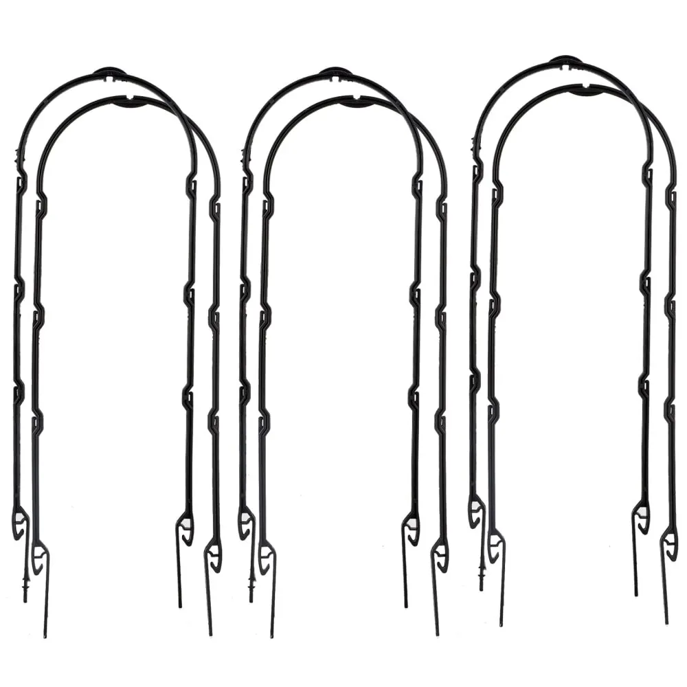 6 шт. Поддержки растений для помидоров, бобов U-образные стенды из пластика для натуральных овощей и цветов, деревянные садовые решетки для теплиц.