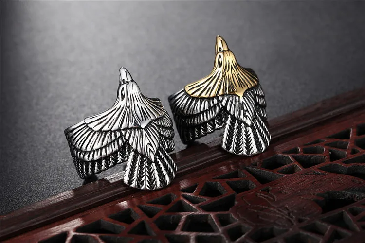 Wholesale Eagle Design Jewelry Rings Vintage Titanium Steel Ring Jewel Ring For Men And Women Free Shipping 
Wholesale Eagle Design Jewelry Rings Vintage Titanium Steel Ring Jewel Ring For Men And Women Free Shipping