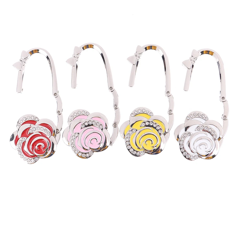 1PC Folding bag holder /Purse/Bag Hanger Table Hook Hang Holder Rose Flower Shape
1PC Folding bag holder /Purse/Bag Hanger Table Hook Hang Holder Rose Flower Shape