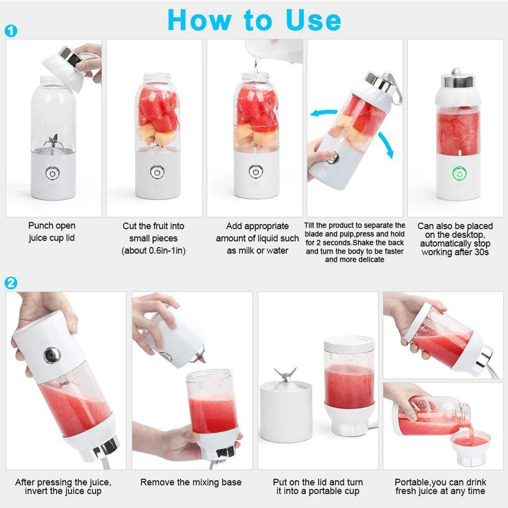 500ML Household Juicer Fruit Shake Mixer Mini Portable Multi-Function USB Charging Juicer Cup Fruit Electric Juice Mixing Cup
500ML Household Juicer Fruit Shake Mixer Mini Portable Multi-Function USB Charging Juicer Cup Fruit Electric Juice Mixing Cup