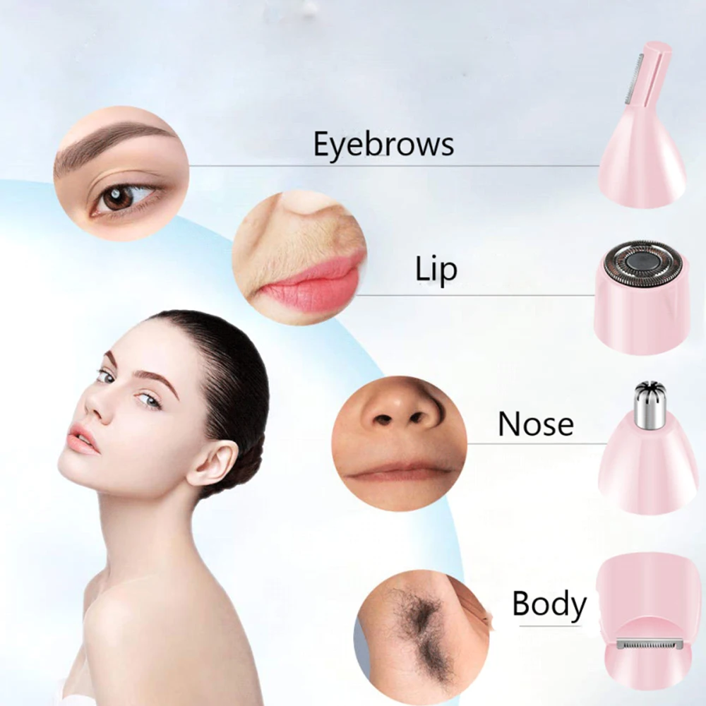 Waterproof Epilator Women Face Body Hair Removal Lady Shaver Shaving Machine Electric Trimmer Razor For Eyebrow Nose
Waterproof Epilator Women Face Body Hair Removal Lady Shaver Shaving Machine Electric Trimmer Razor For Eyebrow Nose