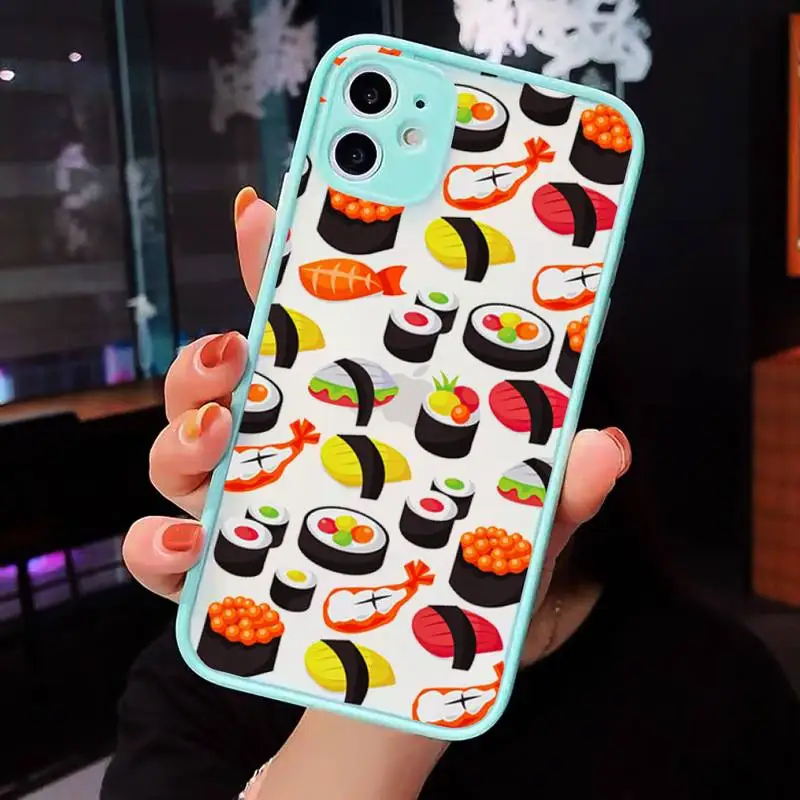 Japanese food Sushi Phone Cases matte transparent For iphone 7 8 11 12 plus mini x xs xr pro max cover
Japanese food Sushi Phone Cases matte transparent For iphone 7 8 11 12 plus mini x xs xr pro max cover