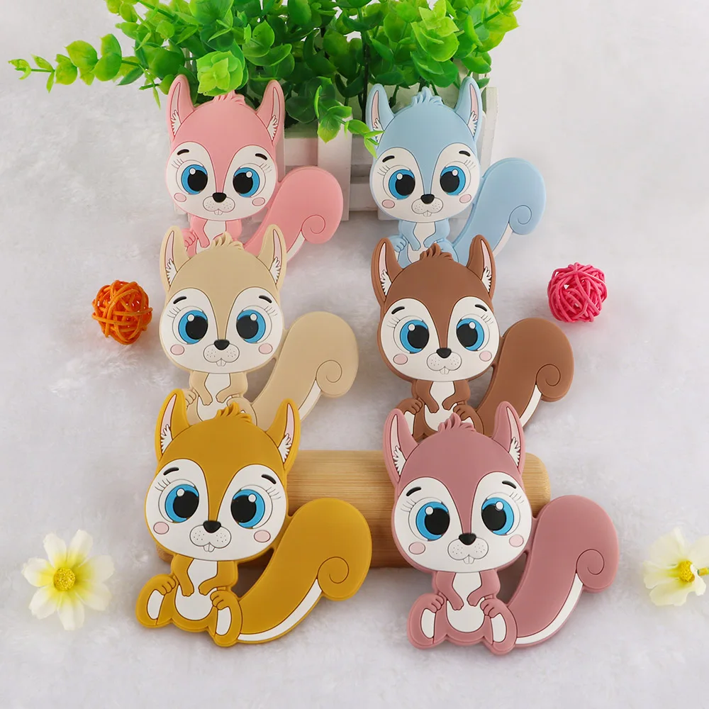 Kovict 5/10pcs Silicone Teether Squirrel Animal Food Grade Silicone Teething Toys For Teeth Tiny Rod Baby Teether Gift
Kovict 5/10pcs Silicone Teether Squirrel Animal Food Grade Silicone Teething Toys For Teeth Tiny Rod Baby Teether Gift