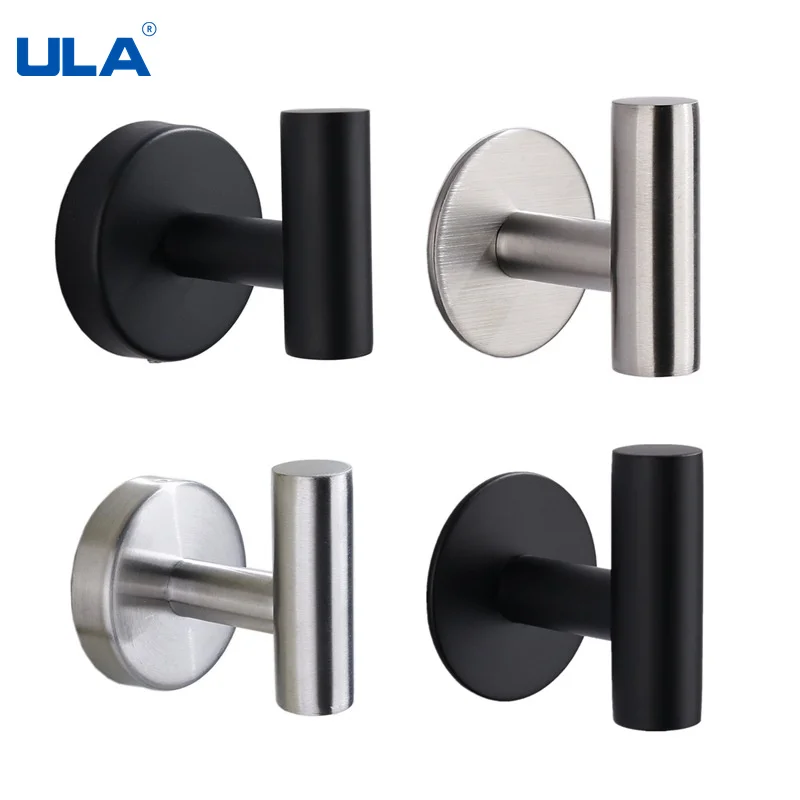 ULA Black Robe Hook Wall Hook Towel Hook for Bathroom Stainless Steel Coat Hook Rustproof Hook Hanger for Kitchen Hardware
ULA Black Robe Hook Wall Hook Towel Hook for Bathroom Stainless Steel Coat Hook Rustproof Hook Hanger for Kitchen Hardware