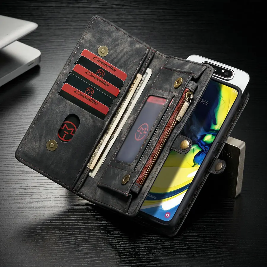 CaseMe Leather Case For Samsung Galaxy A80 Luxury 2 in 1 Detachable Wallet Flip Cases For Samsung A80 Flip Phone Cover
CaseMe Leather Case For Samsung Galaxy A80 Luxury 2 in 1 Detachable Wallet Flip Cases For Samsung A80 Flip Phone Cover