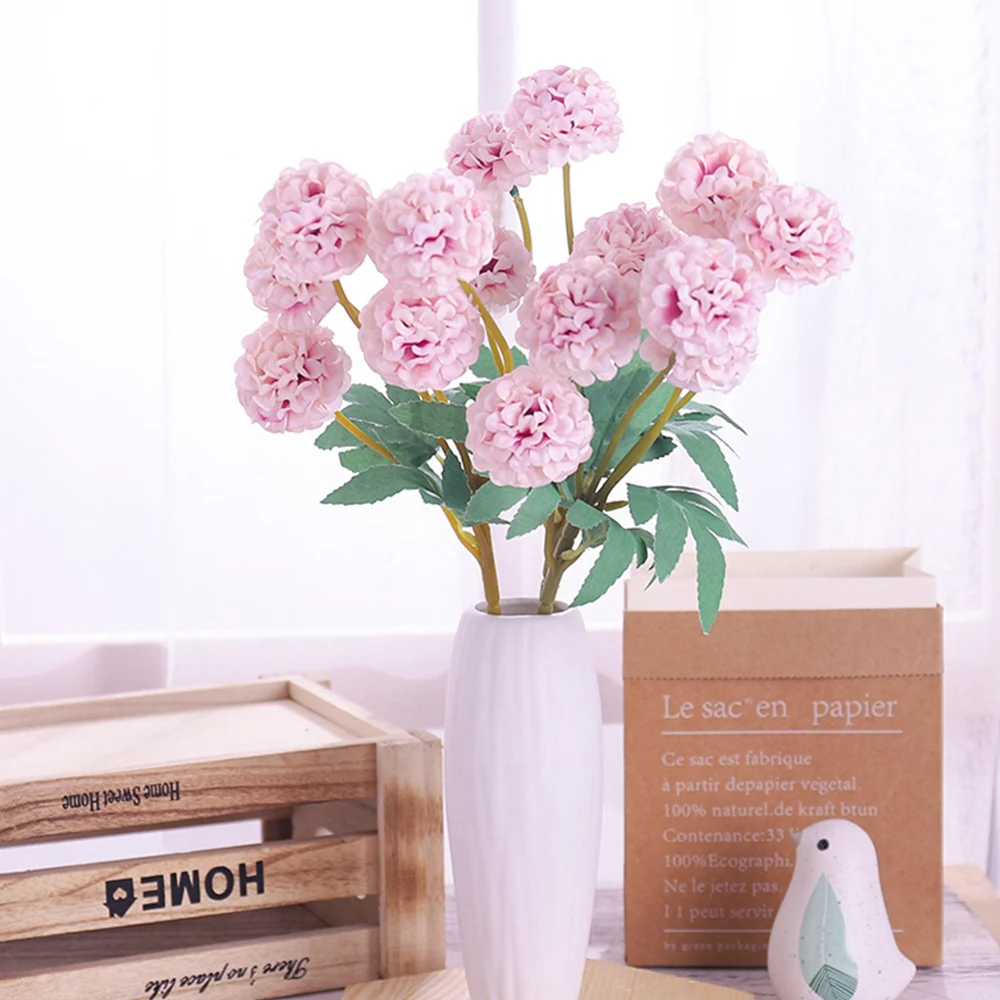 5 Heads Pink Silk Artificial Hydrangea Flowers Branch Fake Flower Bouquet for Wedding Home Garden Party Decoration Accessories
5 Heads Pink Silk Artificial Hydrangea Flowers Branch Fake Flower Bouquet for Wedding Home Garden Party Decoration Accessories