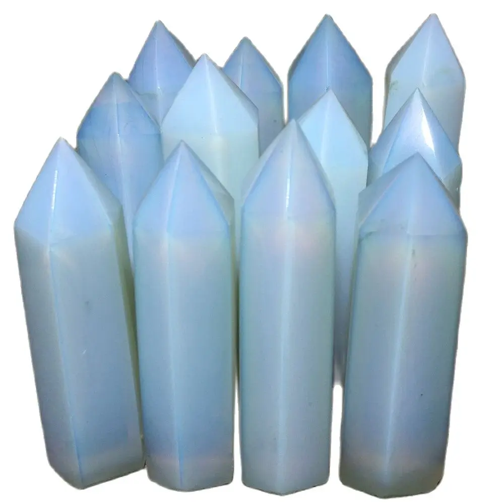 Opal Crystals Point Stone Hexagonal Prisms Chakra Treatment Blue Quartz Wand Ornaments For Home Decoration Reiki Healing Tower
Opal Crystals Point Stone Hexagonal Prisms Chakra Treatment Blue Quartz Wand Ornaments For Home Decoration Reiki Healing Tower
