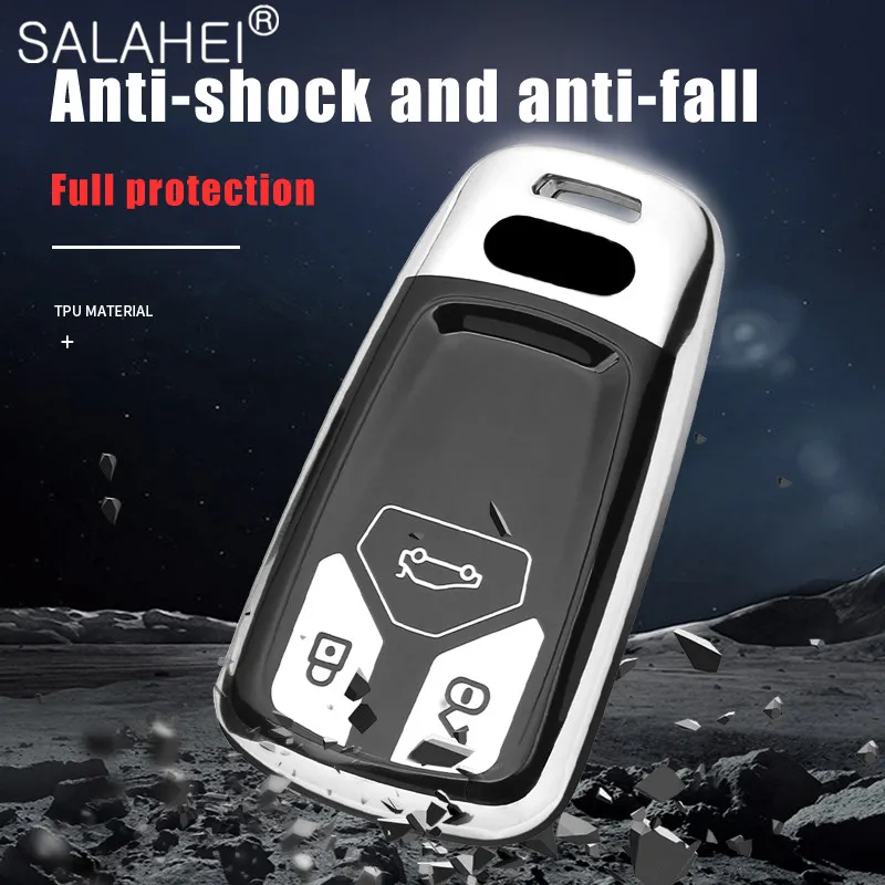 TPU Car Key Case Protective Cover For Audi A4 Allroad A6 A5 Q7 S4 S5 A4 B9 Q5 Q7 A4L 4m TT TTS RS 8S 2016 2017 2018 Keychain
TPU Car Key Case Protective Cover For Audi A4 Allroad A6 A5 Q7 S4 S5 A4 B9 Q5 Q7 A4L 4m TT TTS RS 8S 2016 2017 2018 Keychain