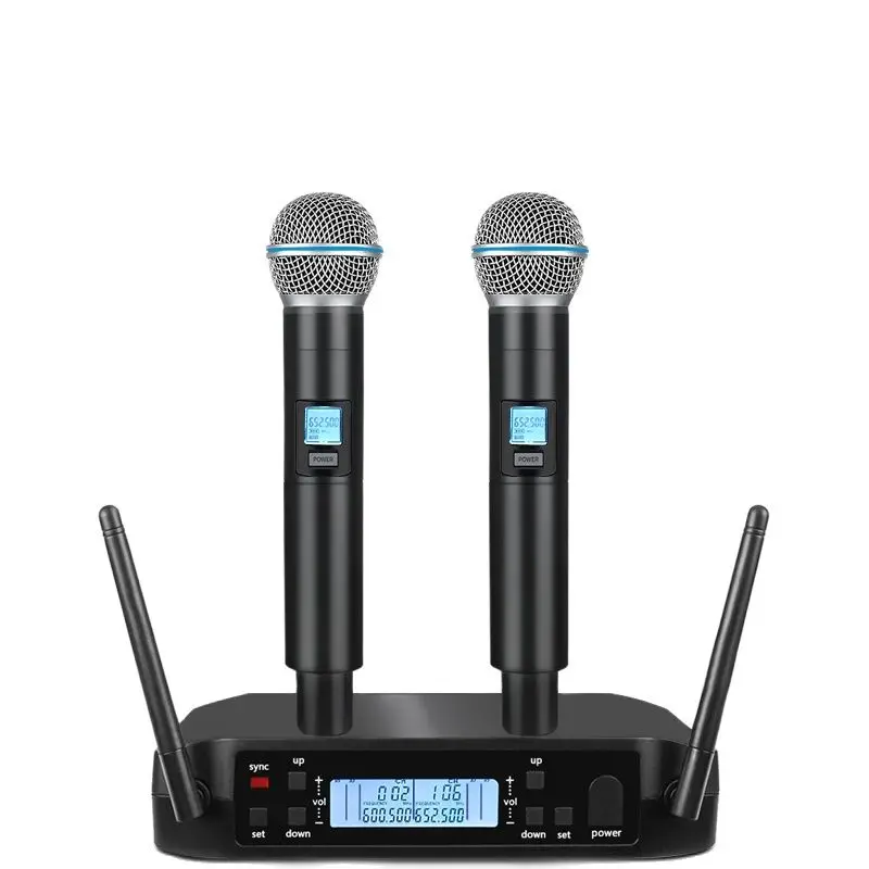 SOM GLXD4 600-699mhz High Quality Professional Dual Wireless Microphone System stage performances Dynamic 2 Channel 2 Handhelds
SOM GLXD4 600-699mhz High Quality Professional Dual Wireless Microphone System stage performances Dynamic 2 Channel 2 Handhelds